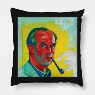 Max Pechstein - Self-Portrait with Pipe Pillow