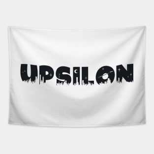 Upsilon Cityscape Letters Tapestry