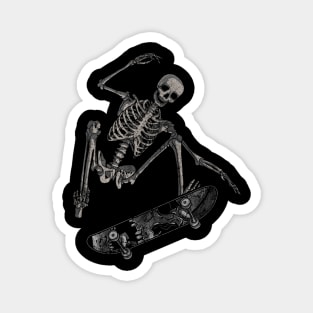 Skating Skele Magnet