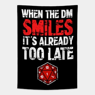 When the DM Smiles Tapestry