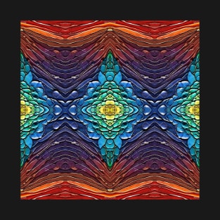 Color Cascade Tapestry T-Shirt