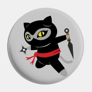 Ninja Cat Strikes! Pin