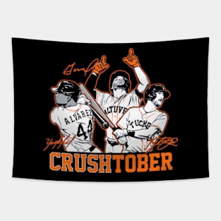 Jose Altuve Yordan Alvarez Kyle Tucker Crushtober Tapestry