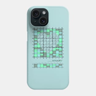 Mydoku_001_H001_004_F: Sudoku, Sudoku coloring, logic, logic puzzle, holiday puzzle, fun, away from screen Phone Case