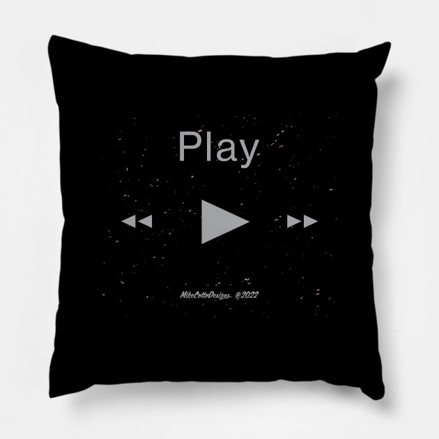 Press Play G Pillow by MikeCottoArt