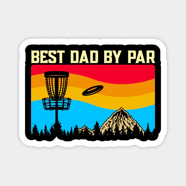 Best Dad By Par Magnet by Striking Metal Disc Golf