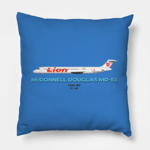 McDonnell Douglas MD-83 - Lion Air Pillow by TheArtofFlying