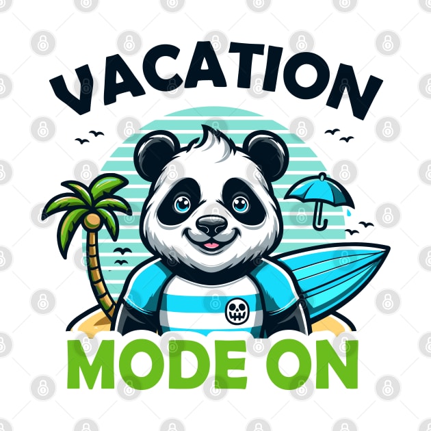 Panda Vacation Mode On by Rare Bunny