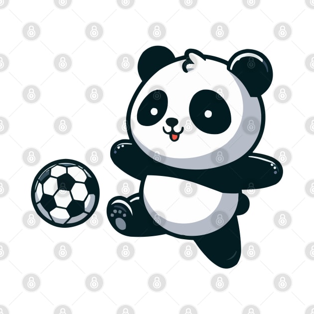 pandas as soccer player by fikriamrullah