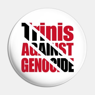 Trinis Against Genocide - Flag Colors - Back Pin