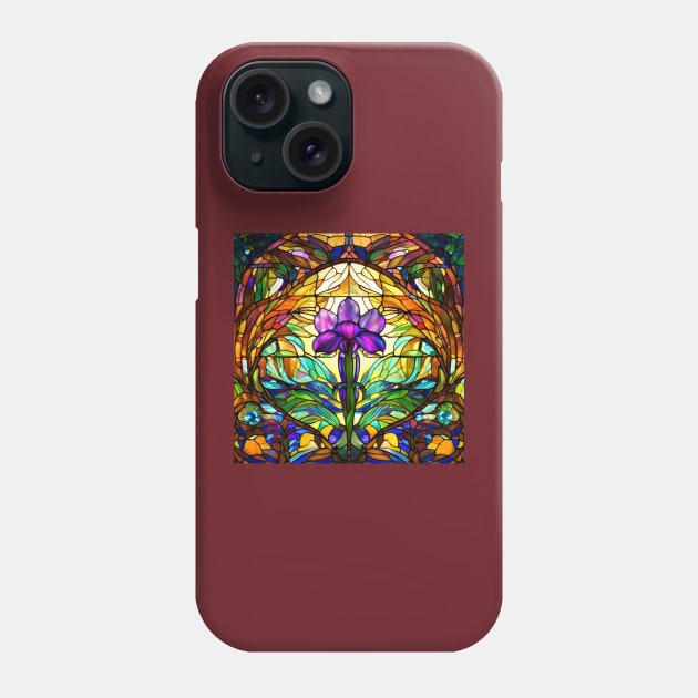 Stained Glass Lily Phone Case by Chance Two Designs