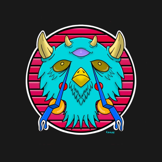 Trippy owl by John Coen Artistry