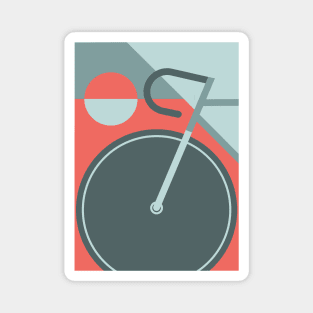 Modern Art Bicycle Cycling Graphic Magnet