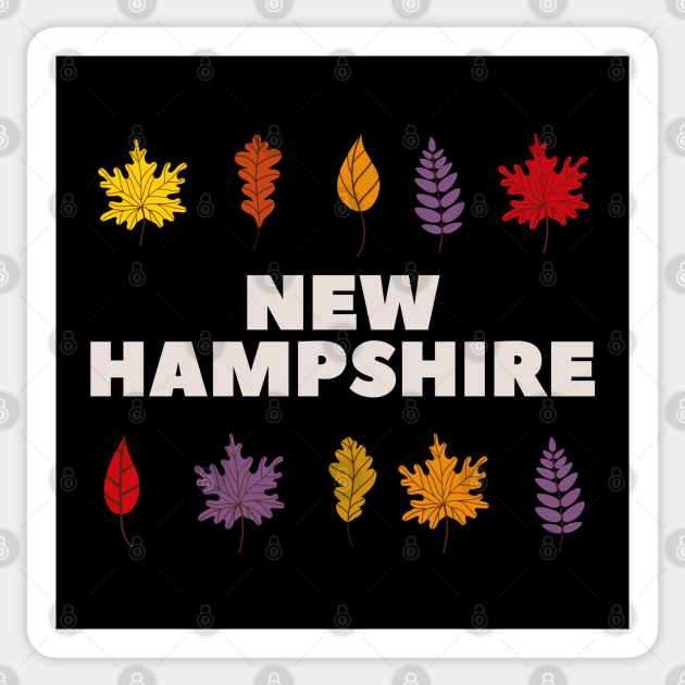 Autumn Colors New Hampshire - New Hampshire Love - Sticker