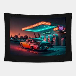 Future Gas Station 001 Tapestry