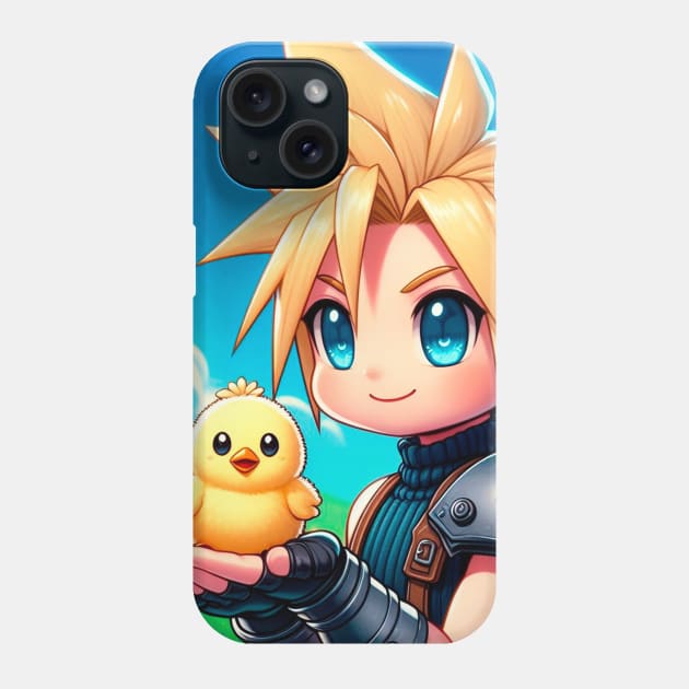 Cloud & Chocobo Phone Case by artxlife