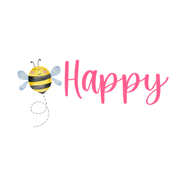 Cute Bee Happy by JanesCreations