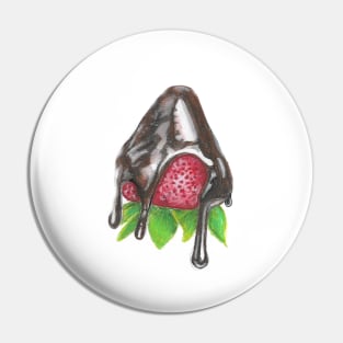 Chocolate Dipped Strawberry Pin