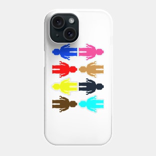 8 x Minifig Stickers Phone Case