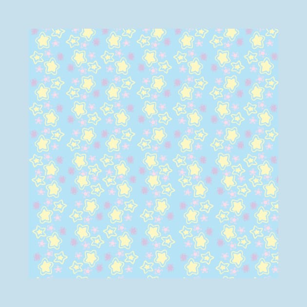 Pastel Stars Pattern by SaganPie