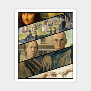 Classic Paintings Mockup Magnet