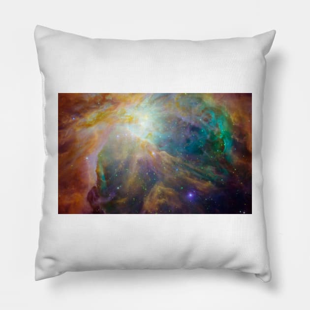 Orion Nebula Pillow by luckylucy