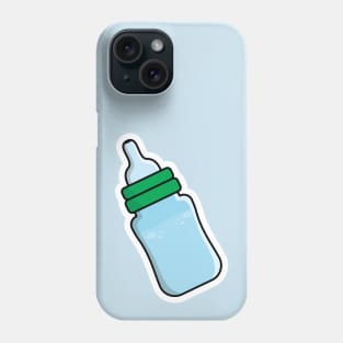 Baby's Milk Bottle Sticker vector illustration. People drink objects icon concept. Newborn baby plastic water and milk bottle sticker vector design with shadow. Phone Case