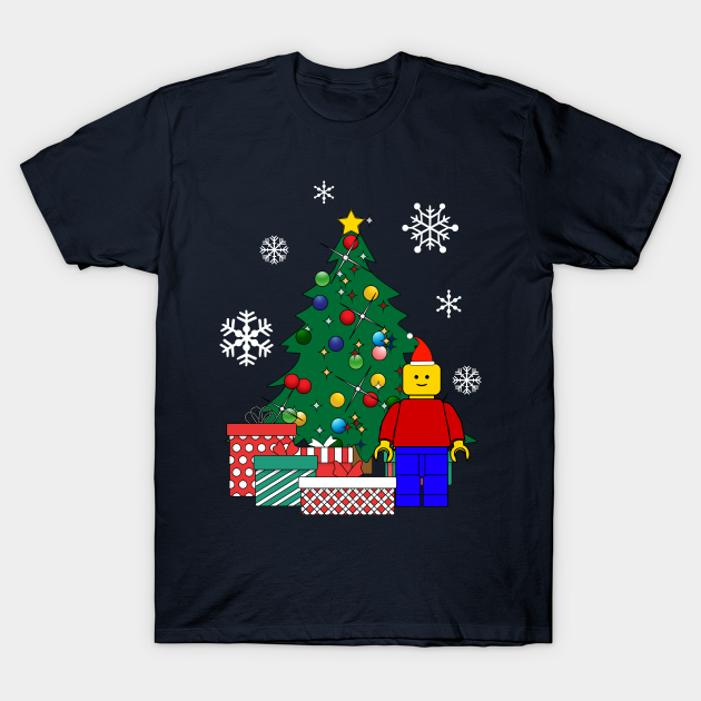 Lego Man Around The Christmas Tree - Lego - T-Shirt