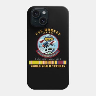 USS Hornet (CV-12) - WWII Veteran w PAC SVC Phone Case