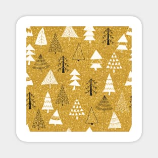 Christmas trees in the forest Magnet