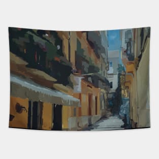 A quiet alley Tapestry