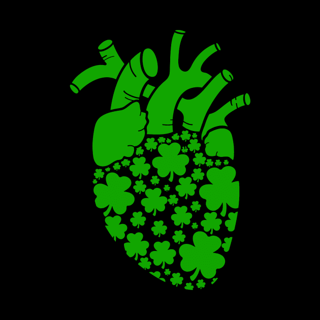 Shamrock Heart Cardiac Nurse St Patricks Day by Danielsmfbb