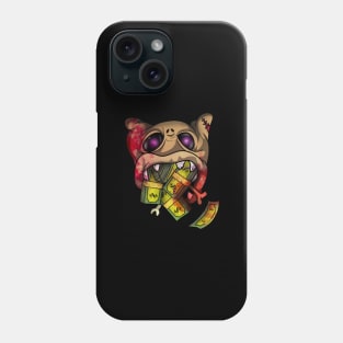 Graffiti style Cash Kitty gangster cat Phone Case