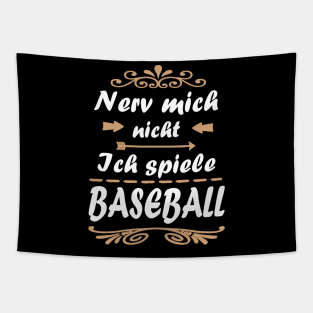 Baseball Baseballschläger Pitcher Baseman Spruch Tapestry