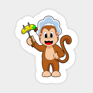 Monkey Chef Banana Magnet