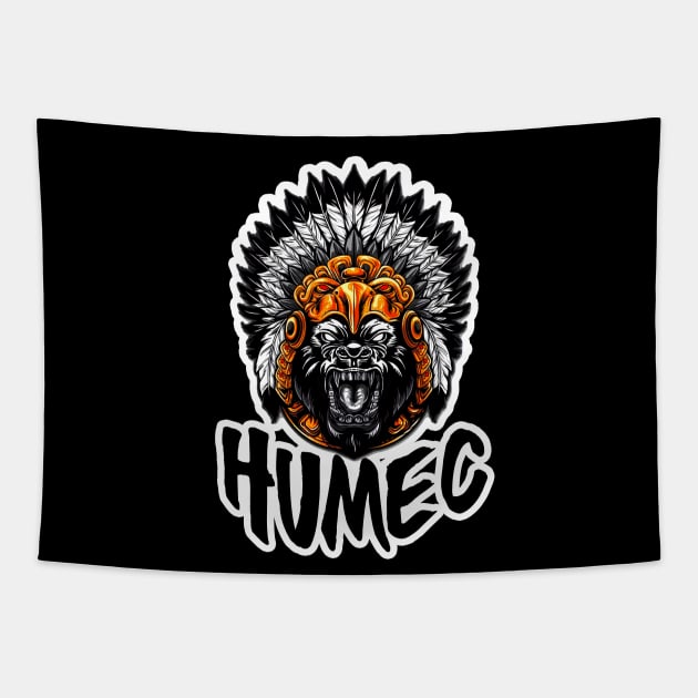 Jungle Warrior Tapestry by Humec