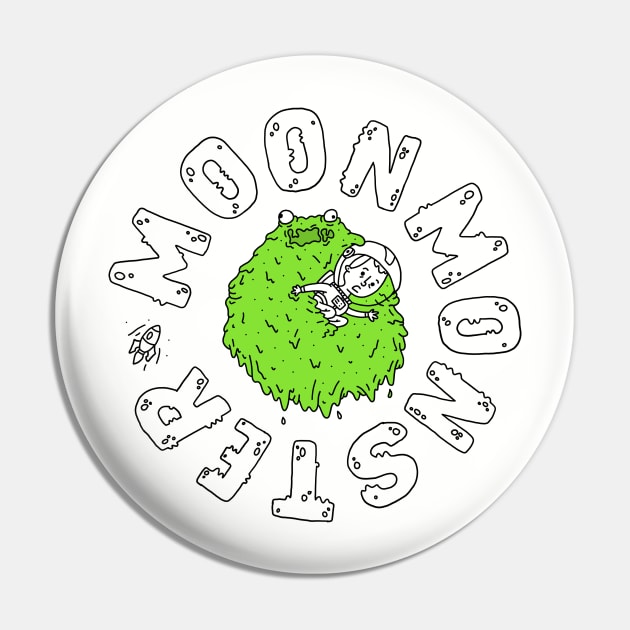 Moonmonster - Goopy Death Pin by gocomedyimprov