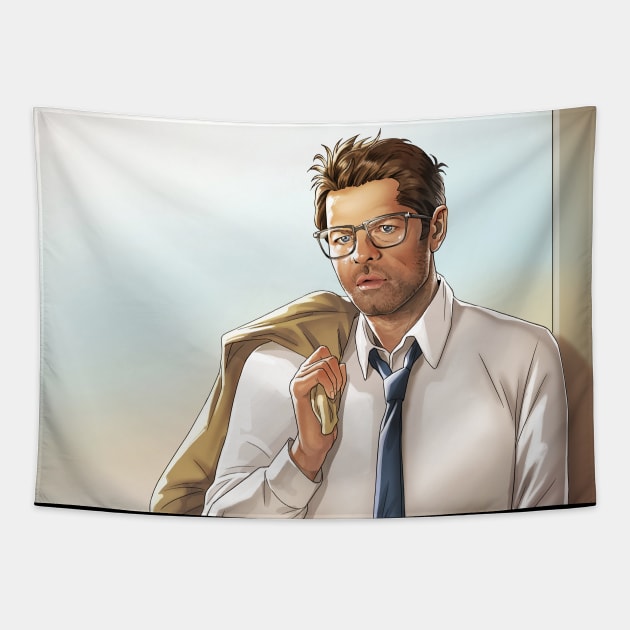 Professor Castiel Tapestry by GioGui