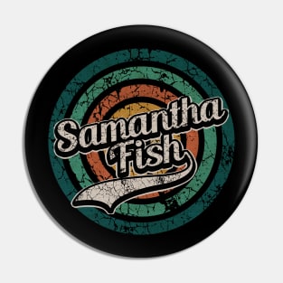 Samantha Fish // Retro Circle Crack Vintage Pin