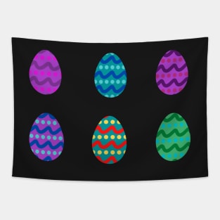 Bright Pattern Easter Eggs Tapestry