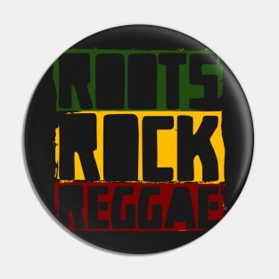 Roots Rock Reggae Rasta Colors Pin