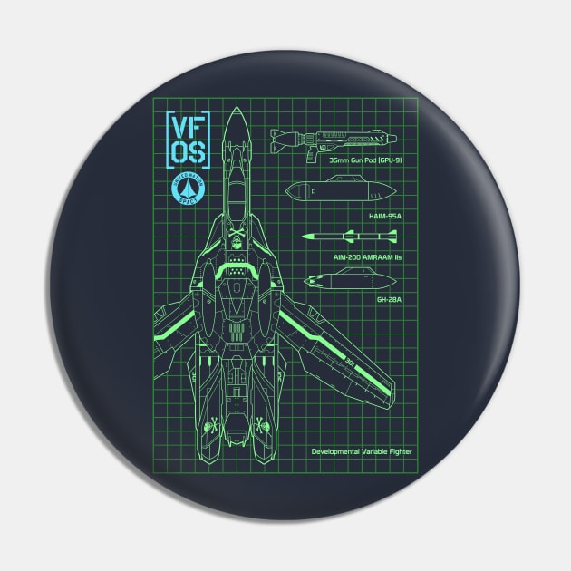 Macross VF0S Blueprint Pin by don_kuma