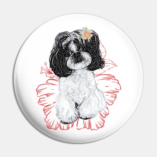 Cute Poodle Pin