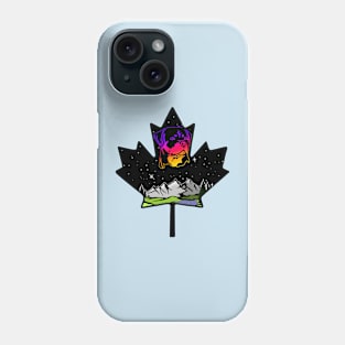 Canadian Maple Leaf Rottweiler Purple/Pink/Yellow Phone Case