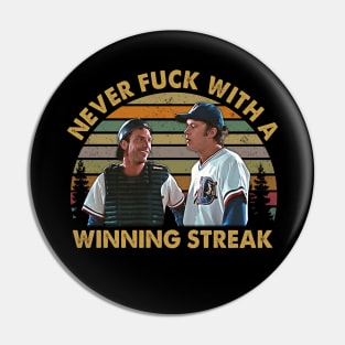 Vintage Retro Bull Movies Winning Streak Gift For Fans Pin