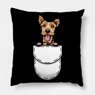 Funny Welsh Terrier Pocket Dog Pillow