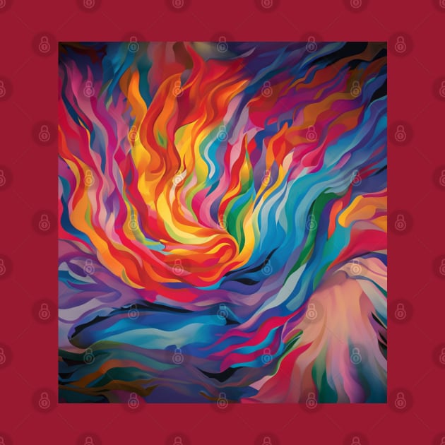 Vibrant Chromatica: Abstract Art Masterpiece by Rafael Pando