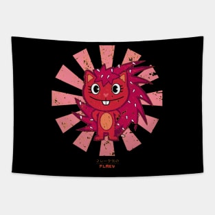 Flaky Retro Japanese Happy Tree Friends Tapestry