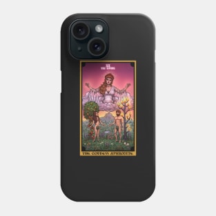 The Goddess Aphrodite The Lovers Tarot Card Phone Case