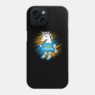 march 21 world down syndrome day a gift forunicorn lovers Phone Case